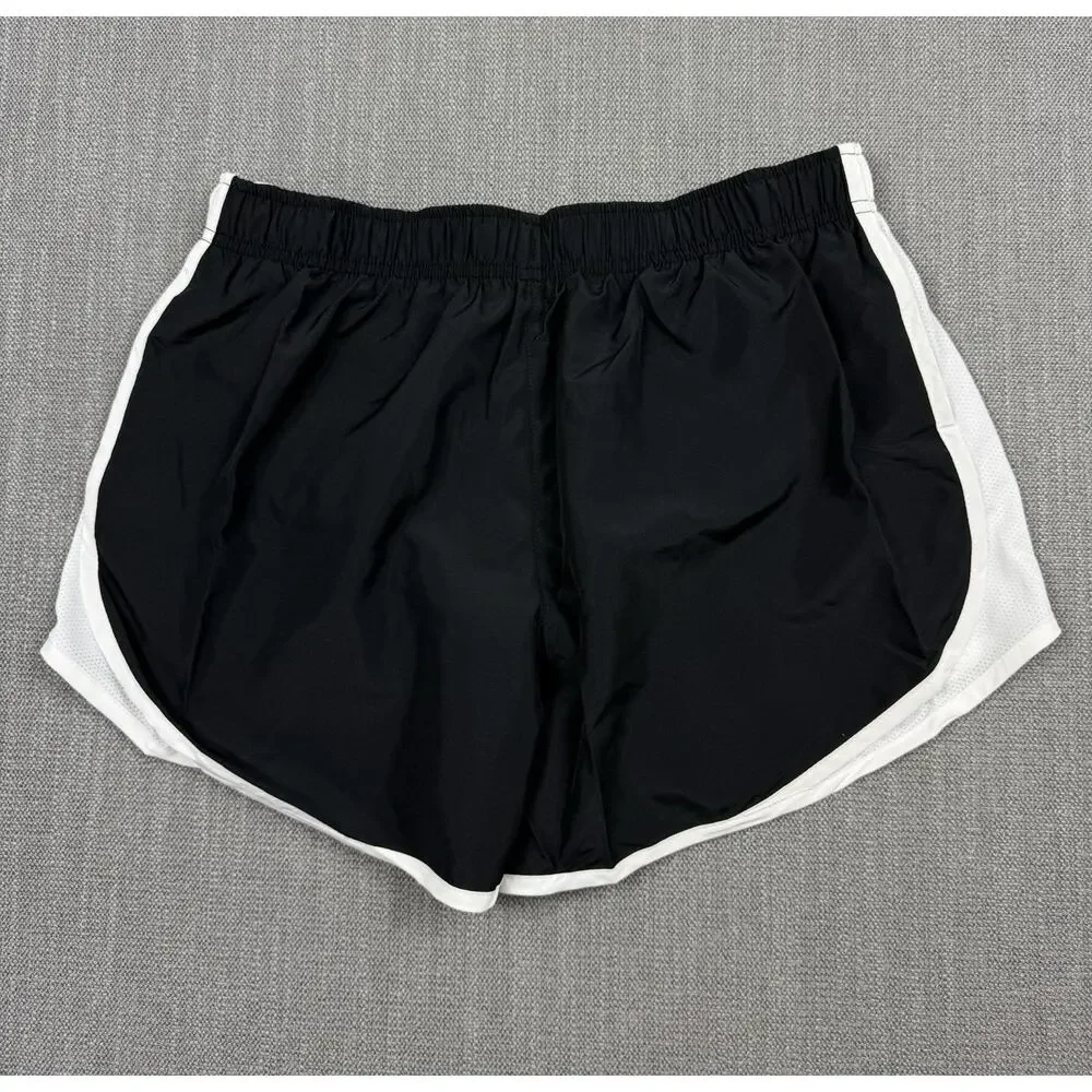 Nike Dri-FIT Women’s Running Shorts Black White Lined Size Medium NWT